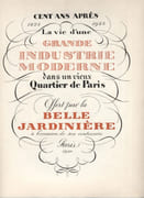 Cent ans après. 1824-1924. La vie d'une grande industrie moderne dans un vieux quartier de Paris.  par BELLE JARDINIERE.  