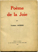 Poème de la Joie.  par AUDISIO (Gabriel).   - Image 1