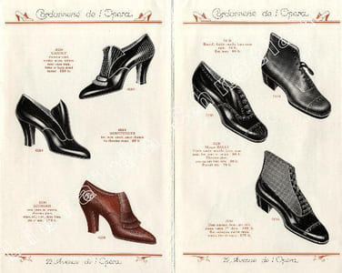 Cordonnerie de l'Opéra. P., Draeger, (v. 1920), in-12, couv. ill. en coul.