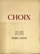 Choix.  par JAHAN (Pierre).  JAHAN (Pierre).   - Image 2