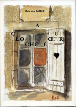 A cloche-coeur. . KORFF (Elda von).