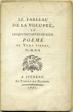 Tableau de la volupté. Poème en vers.. BUISSON (Monsieur du). EISEN (Charles).