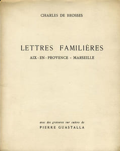 Lettres familières. Aix-En-Provence-Marseille.