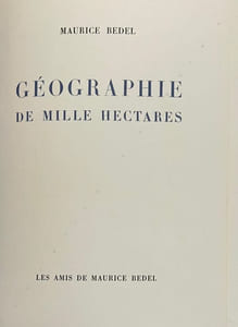 Géographie de mille hectares.