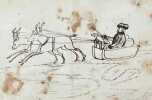Carnet de dessins. . OEUVRE ORIGINALE. GOUBIE (Jean-Richard).  GOUBIE 