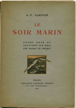 Le Soir marin. . GARNIER (A.-P.). BECQUE (Maurice de).