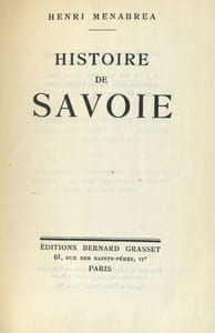 Histoire de la Savoie.