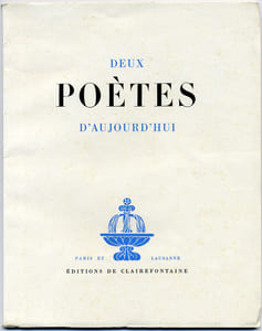 Deux poètes d'Aujourd'hui.