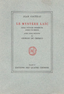 Le Mystère laïc (Giorgio de Chirico). . COCTEAU (Jean).  CHIRICO (Giorgio de).