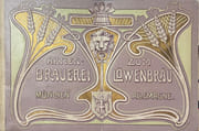 La Brasserie du Lion à Munich (LÖWENBRÄU MÜNCHEN), Paris, 1900.  par LÖWENBRÄU MÜNCHEN - BRASSERIE. 