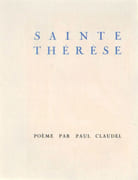 Sainte Thérèse. Poème par Paul Claudel.  par CLAUDEL (Paul).  DENIS (Maurice). - Image 2