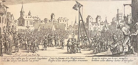 Die droeve Ellendigheden van der O orl oogh, seer aerdigh en konftigh afgebeeltd door Jacques Callot ou Les Grandes Misères de la guerre.. CALLOT ...