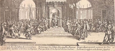 Die droeve Ellendigheden van der O orl oogh, seer aerdigh en konftigh afgebeeltd door Jacques Callot ou Les Grandes Misères de la guerre.. CALLOT ...