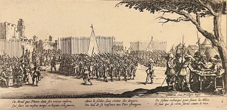 Die droeve Ellendigheden van der O orl oogh, seer aerdigh en konftigh afgebeeltd door Jacques Callot ou Les Grandes Misères de la guerre.. CALLOT ...
