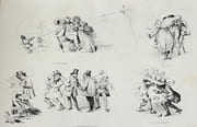Diable de Paris. Bamboches, culbutes, plaisirs et déplaisisrs, farces et pochades, rêvées et exécutées par Victor ADAM.  par ADAM (Victor).    - Image 1