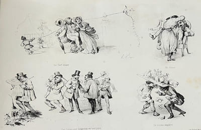 Diable de Paris. Bamboches, culbutes, plaisirs et déplaisisrs, farces et pochades, rêvées et exécutées par Victor ADAM. 