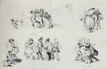 Diable de Paris. Bamboches, culbutes, plaisirs et d&eacute;plaisisrs, farces et pochades, r&ecirc;v&eacute;es et ex&eacute;cut&eacute;es par Victor ADAM. . ADAM (Victor).   