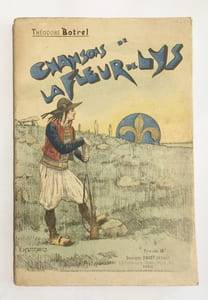 Chansons de "La fleur de lys" (1793). Préface de Georges d'Esparbès. Couverture-aquarelle et quinze lithographies hors-texte, sur vélin, de E. Hervé Vincent.