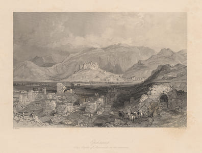 Constantinople ancienne et moderne ; comprenant aussi les sept églises de l’asie mineure. Illustrés d’après les dessins pris sur les lieux par Thomas Allom. Précédés d’un essai historique sur Constantinople et de la description des monuments des Constantinople et des septs église de l’asie mineure par Léon Galibert et C. Pellé. Première série.