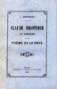 Claude Bigothier le Bressan et son poème de la Rave.. Brossard (Joseph) :