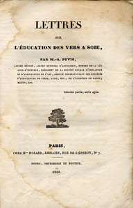 Lettres sur l'éducation des vers à soie.