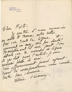 Important dossier manuscrit :