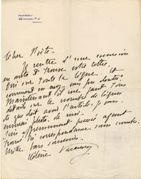 Important dossier manuscrit :