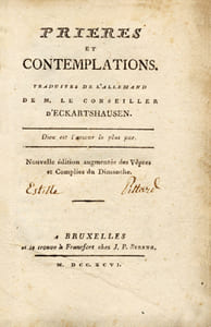 Prières et Contemplations. Traduit de l'allemand [par Goswin J.A., baron de Stassart]. Nouvelle édition augmentée des Vêpres et Complies du Dimanche.