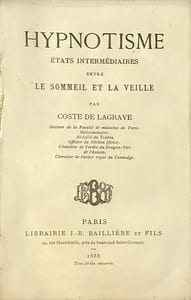 Hypnotisme, états intermédiaires entre le sommeil et la veille.