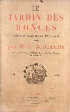 Jardin (Le) des ronces. Poèmes et Chansons du Pays Latin illustrés. Précédés d'un poème d'Albert Mérat et d'une Préface de Rachilde. 1889-1899.. ...