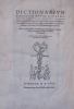 Dictionarium hebraicum novum, non ex rabinorum commentis, nec nostratium doctorum [...] autore Ioanne Forstero Augustano, sacrae Theologiae Doctore, ...