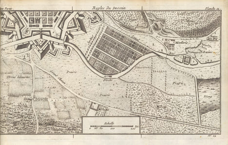 Les règles du Dessin et du Lavis, pour les Plans particuliers des Ouvrages et des Bâtimens, et pour leurs Coupes, Profils, Elévations et Façades, tant ...