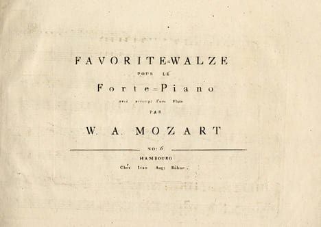 Recueil de 21 partitions gravées . [Mozart]