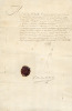 Lettre de nomination au grade de Maréchal de Camp dans les armées du Boulonnais, sous les ordres du Maréchal de Soubise, Gouverneur et Lieutenant ...