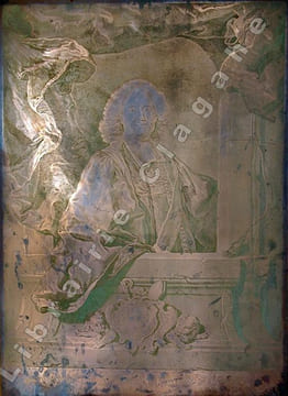 Cuivre gravé du portrait de René Pucelle . Pucelle (René) :