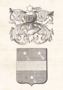 Généalogie imprimée et manuscrite : Armorial de la Noblesse de France, publié par une Société de Généalogistes Paléographes sous la direction de Mr d’Auriac (Extrait).