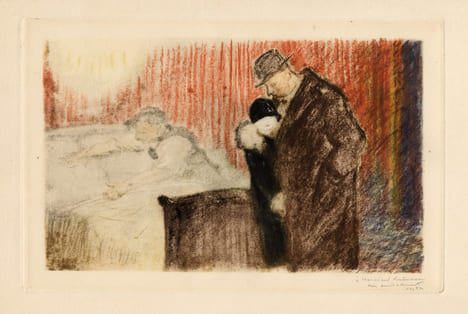 Lithographie originale en couleurs . Vertes (Marcel ; 1895-1961), peintre, graveur, illustrateur costumier :