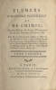 Elemens d'histoire naturelle et de sa chimie ; seconde édition des Leçons Elémentaires sur ces deux sciences, publiées en 1782.. Fourcroy (Antoine ...