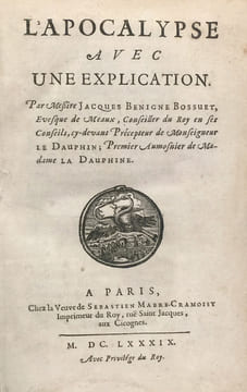 L'Apocalypse avec une explication.. Bossuet (Jacques Benigne, évêque de Meaux) :