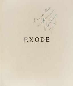 Exode poème de Henri Chabrol. Dessins originaux de André Collot.