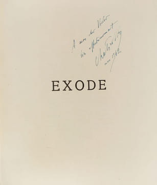 Exode poème de Henri Chabrol. Dessins originaux de André Collot.. Chabrol (Henri) :