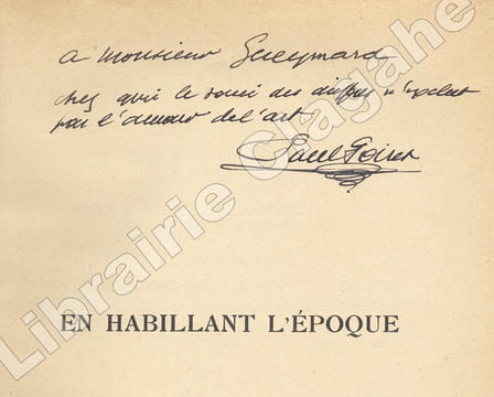 En habillant l'époque.. Poiret (Paul) :
