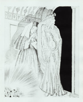 Ariane et Barbe bleue. Conte en trois actes. Pointes sèches de Clark Fay.. [Clark Fay] Maeterlinck (Maurice) :