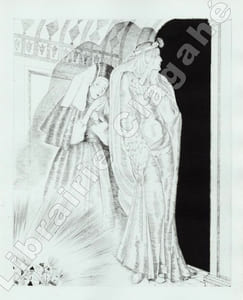Ariane et Barbe bleue. Conte en trois actes. Pointes sèches de Clark Fay.