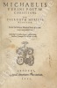 Michaelis Verini poetae christiani.  De Puerorum Moribus Disticha. Cum luculenta Martini Juvarae Ibarra Cantabrici expositione. . Verino (Miguel ou ...