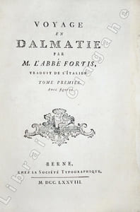 Voyage en Dalmatie. Traduit de l'Italien. Avec figures.