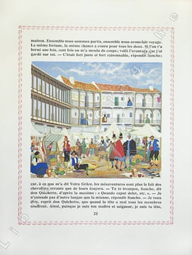 L'Ingénieux hidalgo don Quichotte de la Manche. Illustrations de Henry Lemarié.. Cervantes Saavedra (Miguel de) :