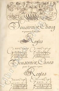 Manuscrit in-folio commencé le 2 juin 1735, achevé le 29 septembre de la même année, vélin de l’époque avec lacets de fermeture, de 222 feuillets écrits au recto, et pour certains au verso à l’encre noire et parfaitement lisible.