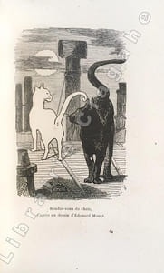 Les Chats. Histoire. Moeurs. Observations. Anecdotes. Illustré de 52 dessins par Eugène Delacroix, Viollet-le-Duc, Mérimée, Manet, Prisse d'Avesnes, Ribot, Krentzberger, Mind, Ok'Sai, etc.