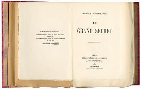 Le grand secret.. Maeterlinck (Maurice) :